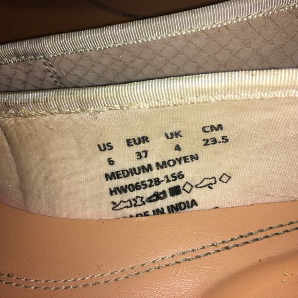 Hush Puppies Sadie Medium Moyen Tassel Ballet Flat Shoe Beige Textured Womens 6 - Picture 6 of 11